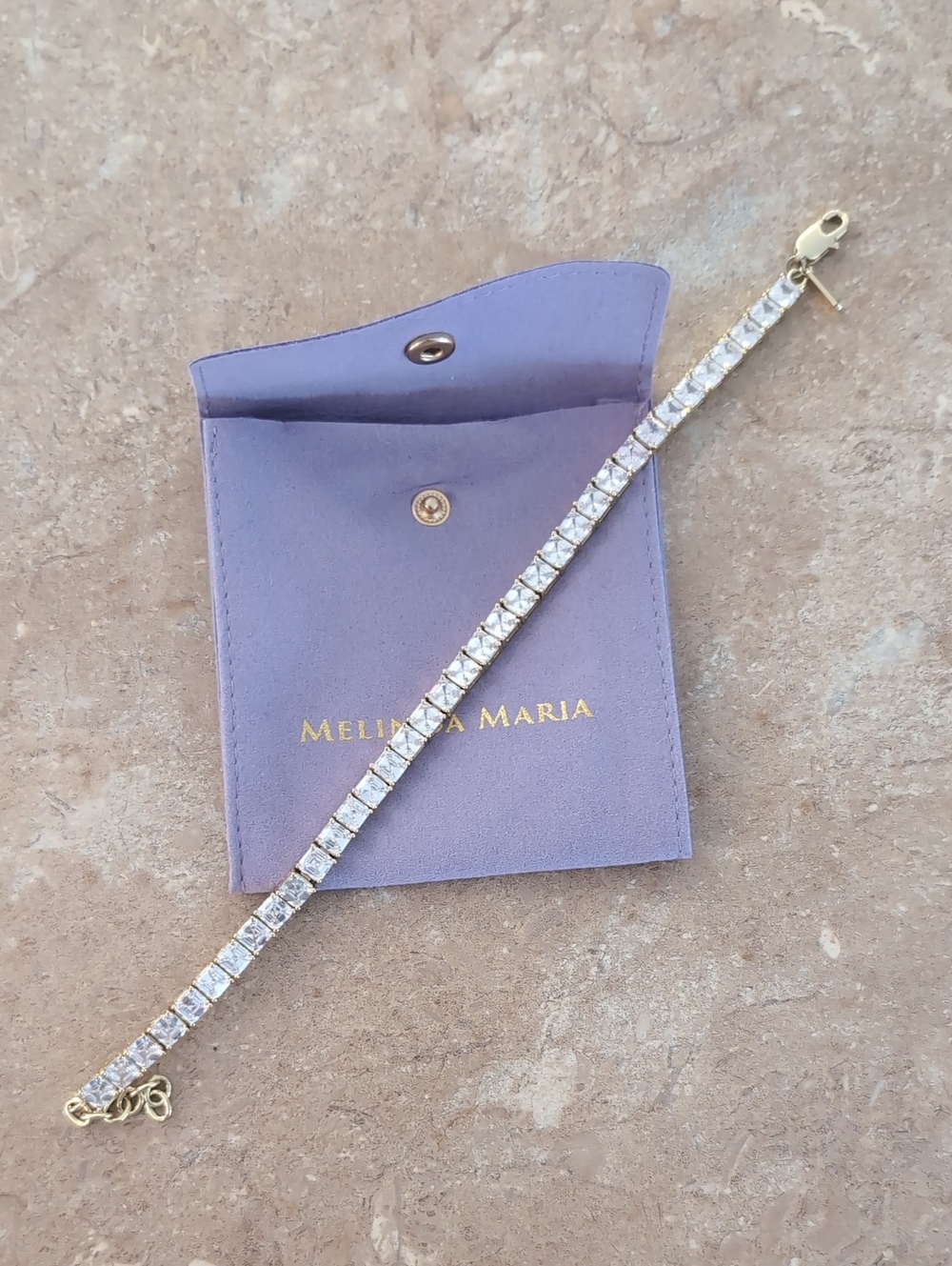 NWT Melinda Maria "The Queens" Anklet 5mm GOLD